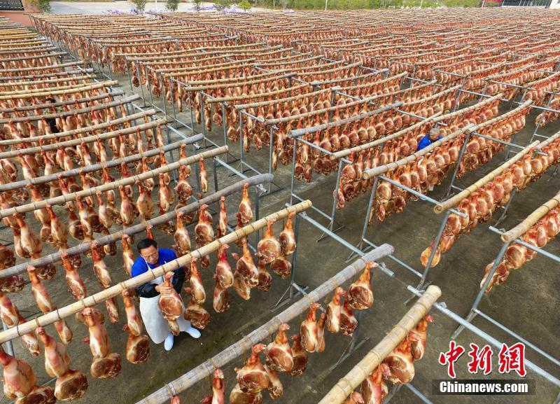 Galeria: Secagem do presunto de Jinhua