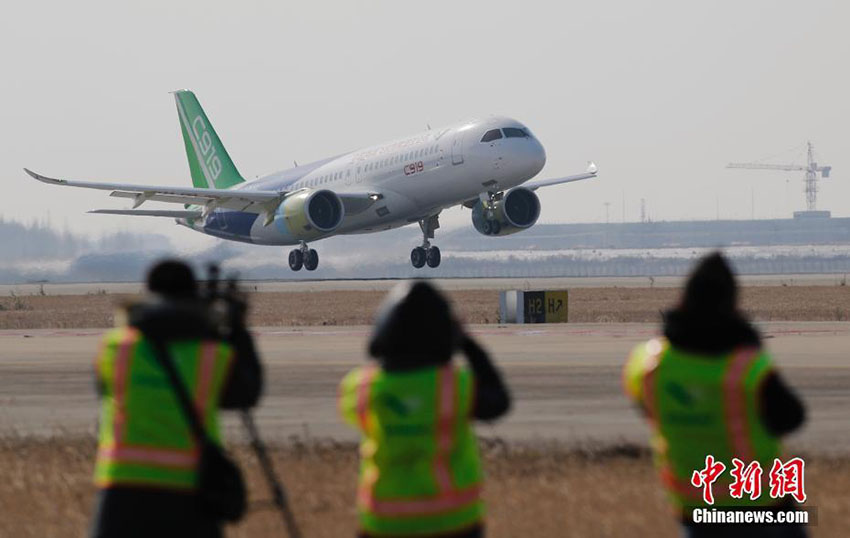 2o C919 realiza voo de teste