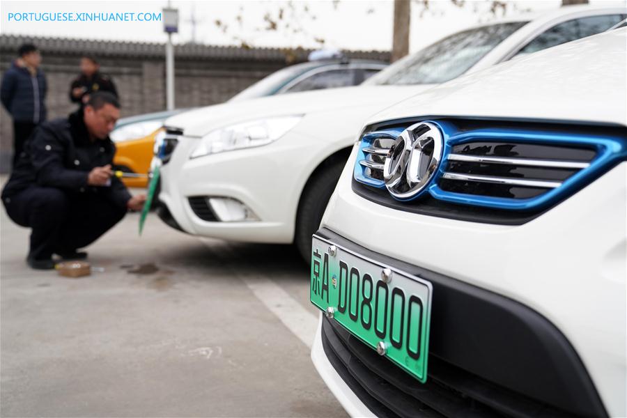 Beijing inicia uso de placas exclusivas para veículos de nova energia