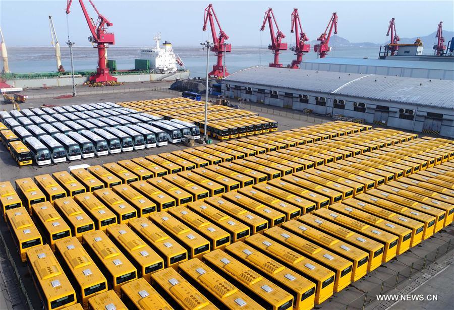 China prepara exporta??o de 500 ?nibus de fabrico doméstico para áfrica