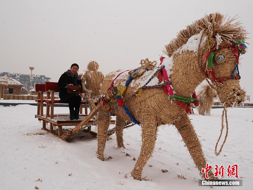 Galeria: Agricultores constroem “parque de palha” em Jilin