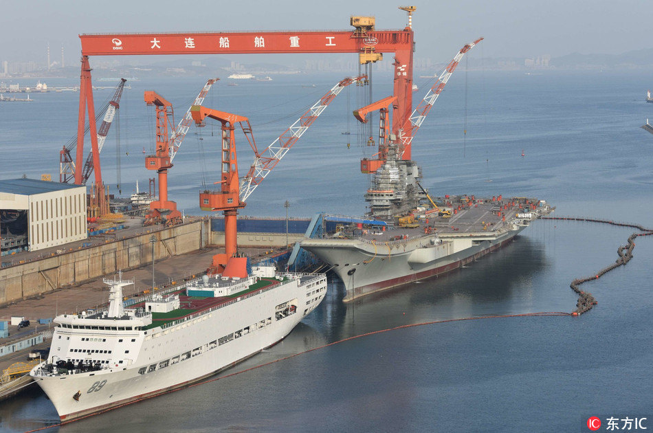 Primeiro porta-avi?es chinês realizará testes no mar em fevereiro
