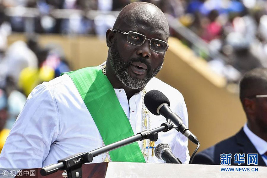 Novo presidente da Libéria promete compromisso com política de “Uma Só China”