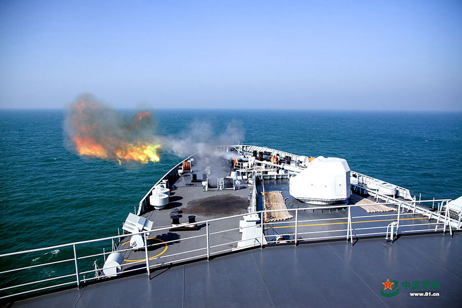 Frota da Marinha Chinesa realiza exercício militar