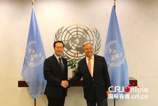 Novo Representante Permanente da China apresenta credenciais a secretário-geral da ONU
