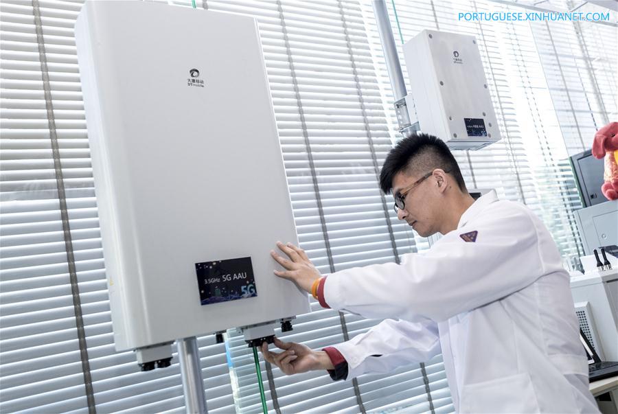 Província chinesa de Hubei abre 1a esta??o base de testes 5G