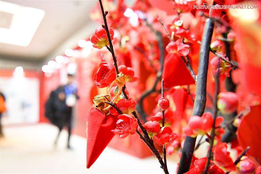 Casa da China para os Jogos Olímpicos de Inverno de PyeongChang 2018 abre em Gangneung