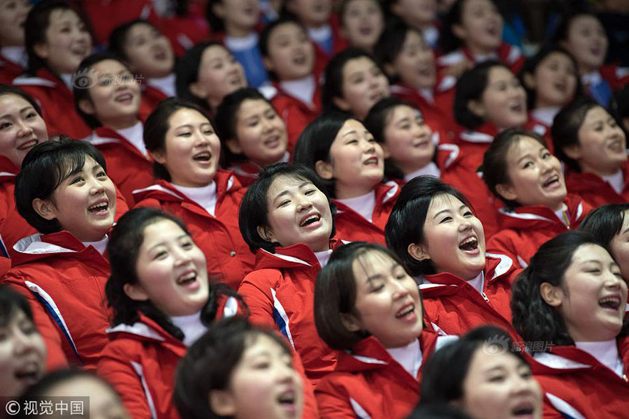 Galeria: Claque de apoio da RPDC nos Jogos Olímpicos de PyeongChang