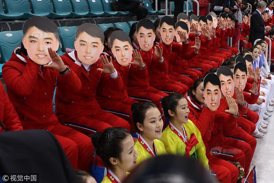 Galeria: Claque de apoio da RPDC nos Jogos Olímpicos de PyeongChang