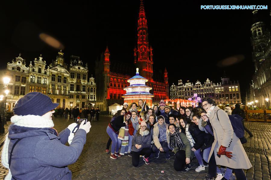 Exposi??o de lanternas chinesas inaugurada em Bruxelas