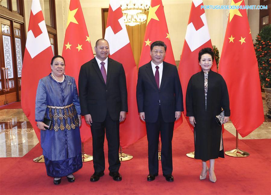 China e Tonga concordam em promover parceria estratégica