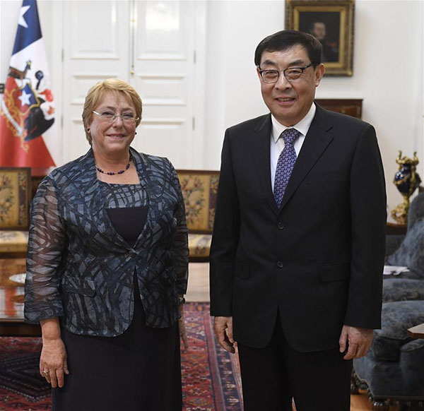 Enviado especial do presidente chinês participa da cerim?nia de posse do presidente chileno