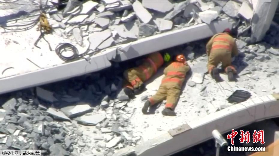 Queda de ponte pedonal na Universidade Internacional da Flórida deixa vários mortos e feridos