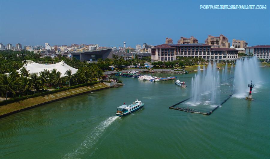 Paisagem de Boao em Hainan, sul da China