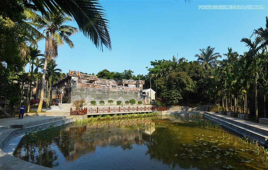 Paisagem de Boao em Hainan, sul da China