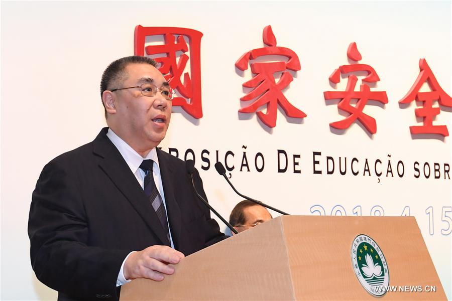 Macau continuará a salvaguardar a seguran?a nacional, diz chefe do executivo