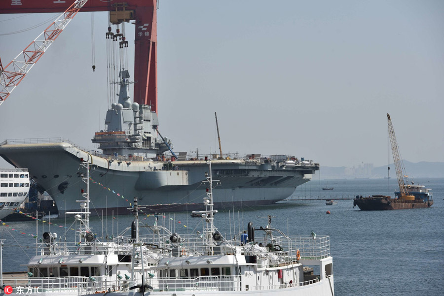 Primeiro porta-avi?es chinês de fabrico doméstico entra na fase final de constru??o
