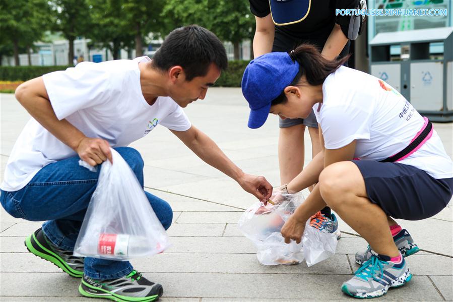 Atividades voluntárias realizadas na China para receber Dia Mundial do Meio Ambiente