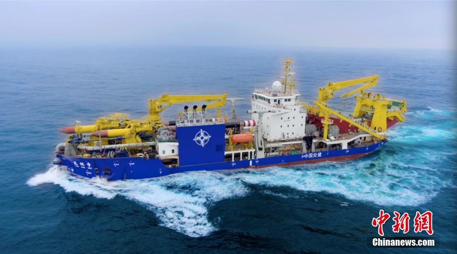 Draga de suc??o “Tian Kun” faz primeiro teste marítimo