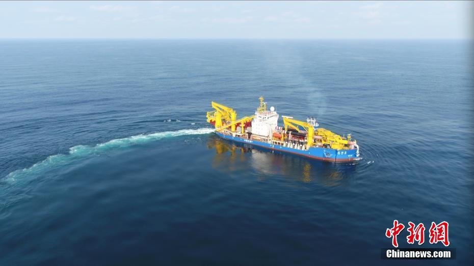 Draga de suc??o “Tian Kun” faz primeiro teste marítimo