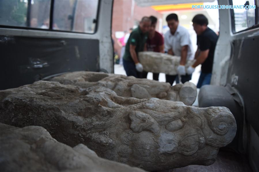 Quatro cabe?as de drag?o de mármore s?o devolvidas a Yuanmingyuan