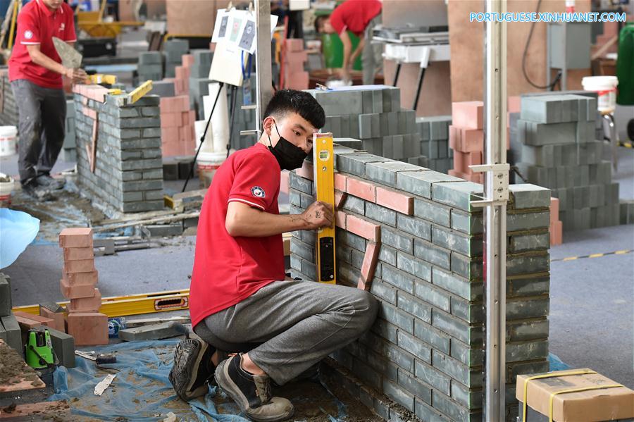 Testes da Competi??o ChinaSkills 2018 em Guangzhou