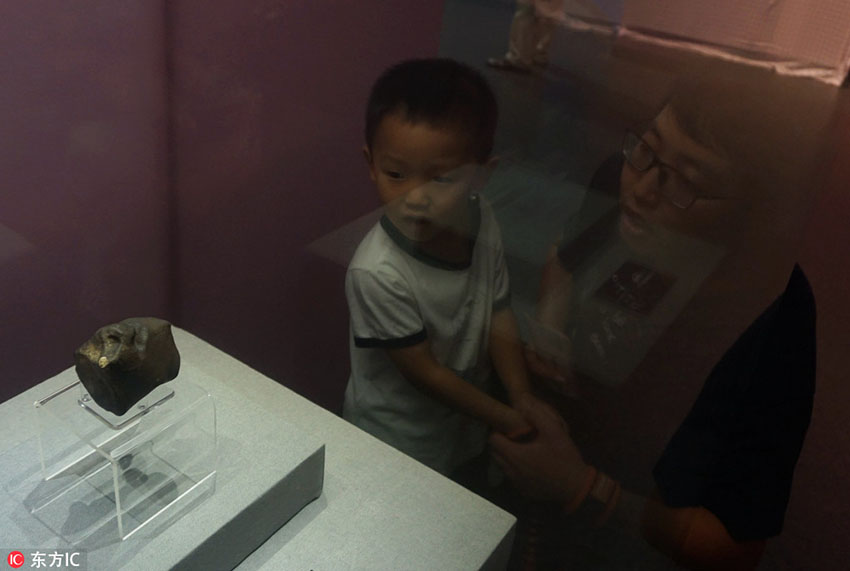 Bólide da mesma idade da Terra exposto em Hangzhou, valorizado de milh?es yuans