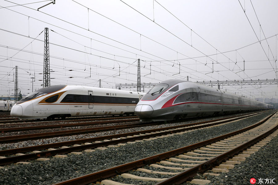 Três novos trens-bala Fuxing com maior capacidade entrar?o em opera??o no próximo mês