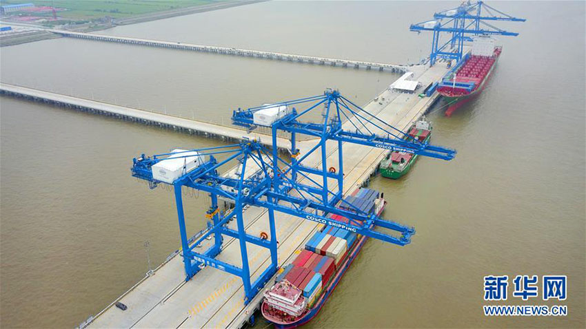 área Portuária Tonghai entra em funcionamanto em Nantong