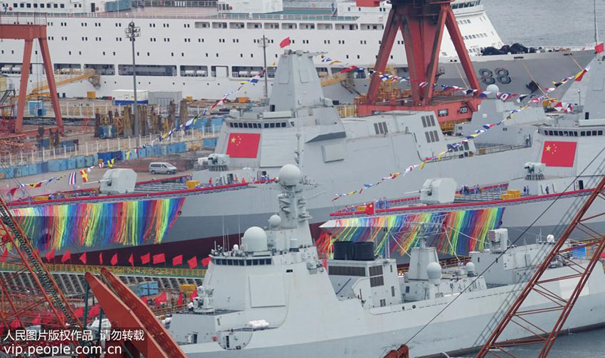 Marinha chinesa adquire dois novos contratorpedeiros Tipo 055