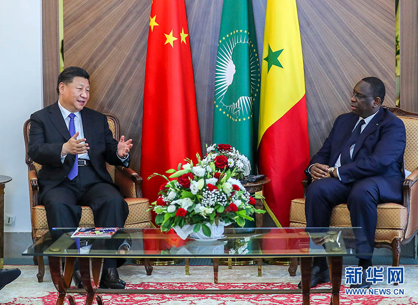 Presidentes chinês e senegalês prometem criar um melhor futuro para as rela??es bilaterais