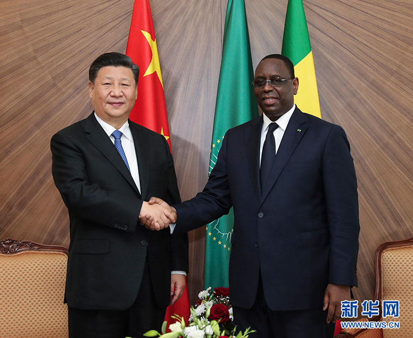 Presidentes chinês e senegalês prometem criar um melhor futuro para as rela??es bilaterais