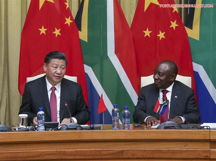 China e áfrica do Sul concordam em promover amizade e ampliar rela??es