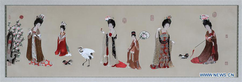 Jiangsu organiza exibi??o de bordados de Suzhou