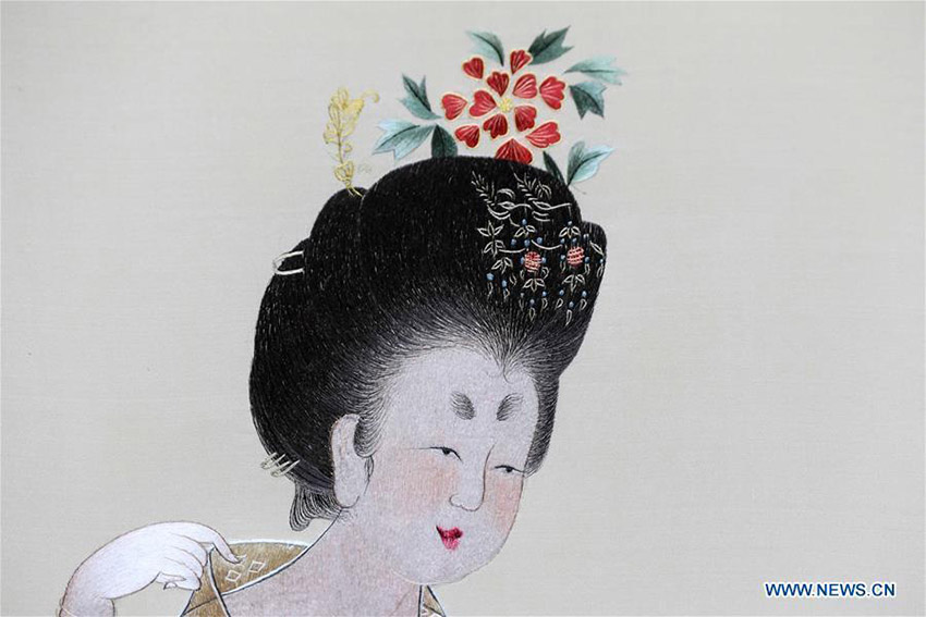 Jiangsu organiza exibi??o de bordados de Suzhou