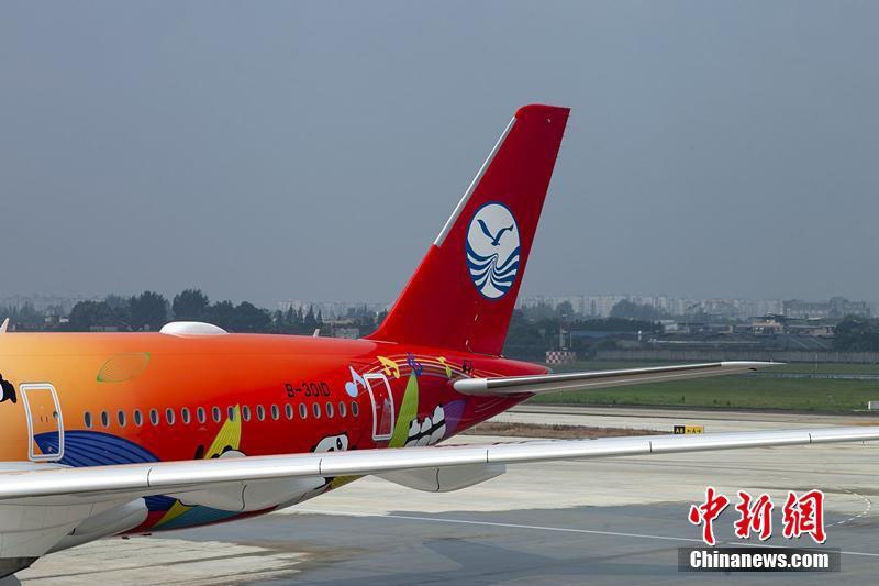 Transportadora aérea de Sichuan apresentou novos Airbus A350 ilustrados com pandas