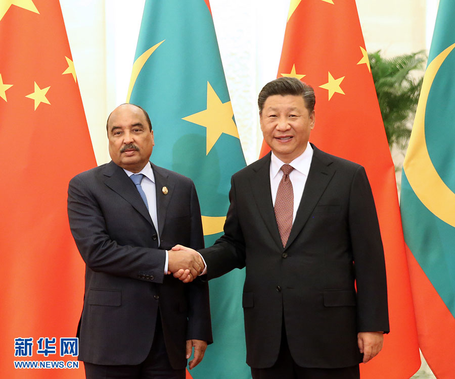 Xi se reúne com presidente da Mauritania