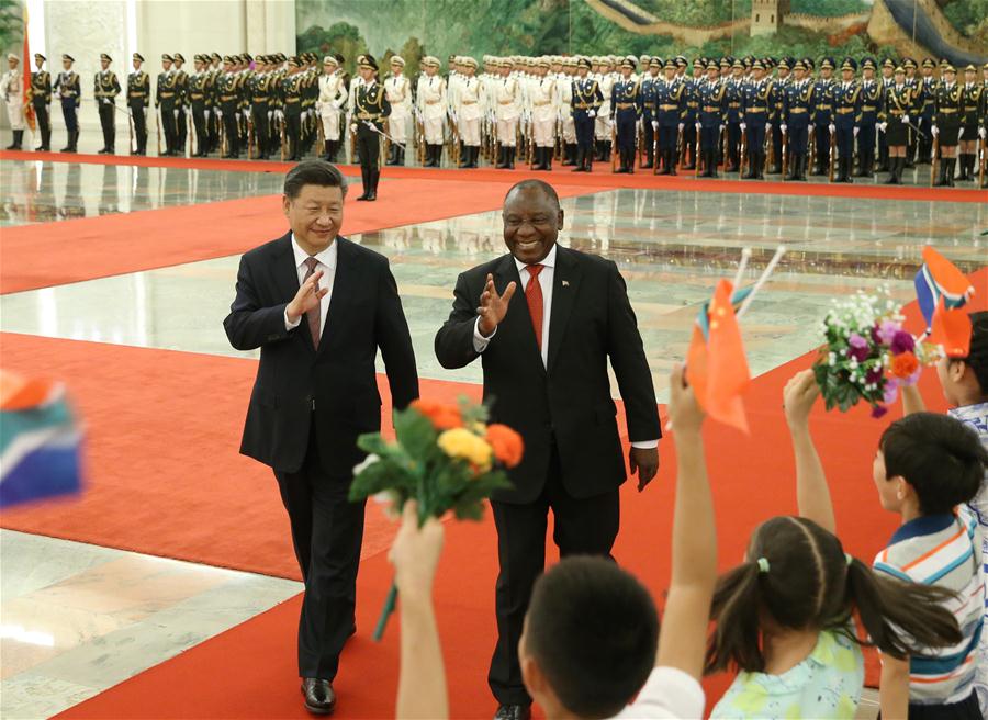 China e áfrica do Sul concordam em elevar la?os bilaterais