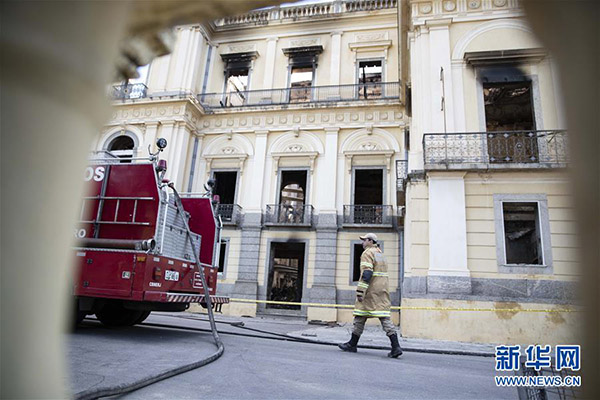 Decorrem investiga??es ao Museu Nacional do Brasil após incêndio