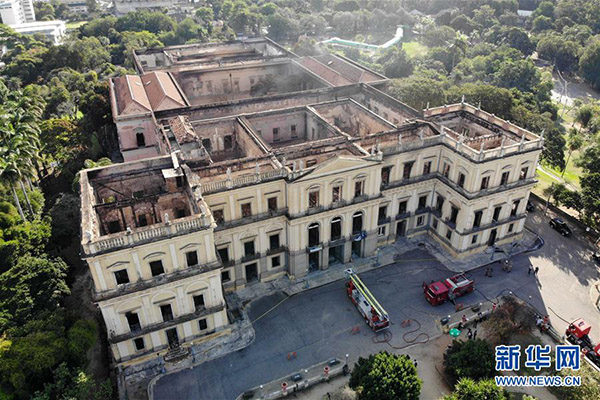Decorrem investiga??es ao Museu Nacional do Brasil após incêndio