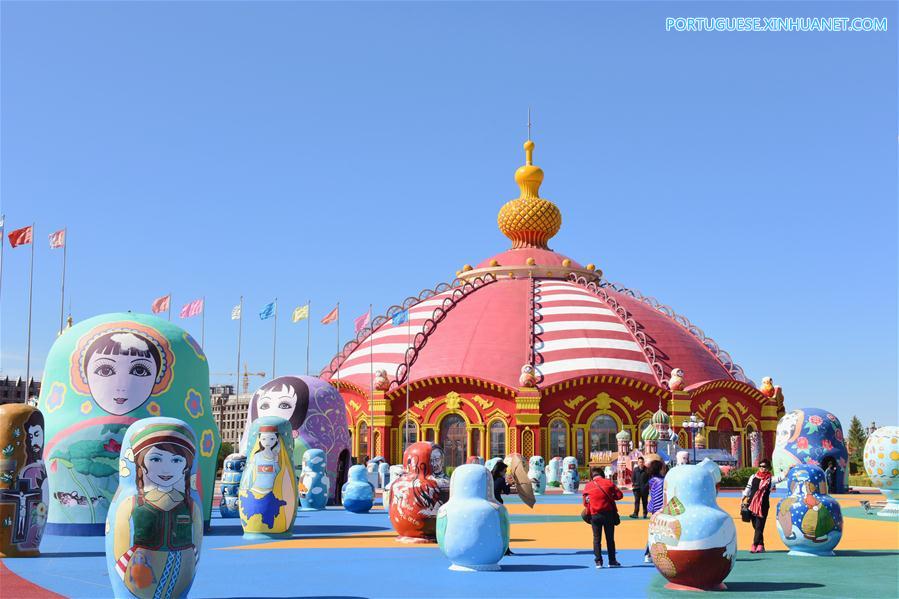 Manzhouli, cidade fronteiri?a com a Rússia, se beneficia do comércio de importa??es e exporta??es