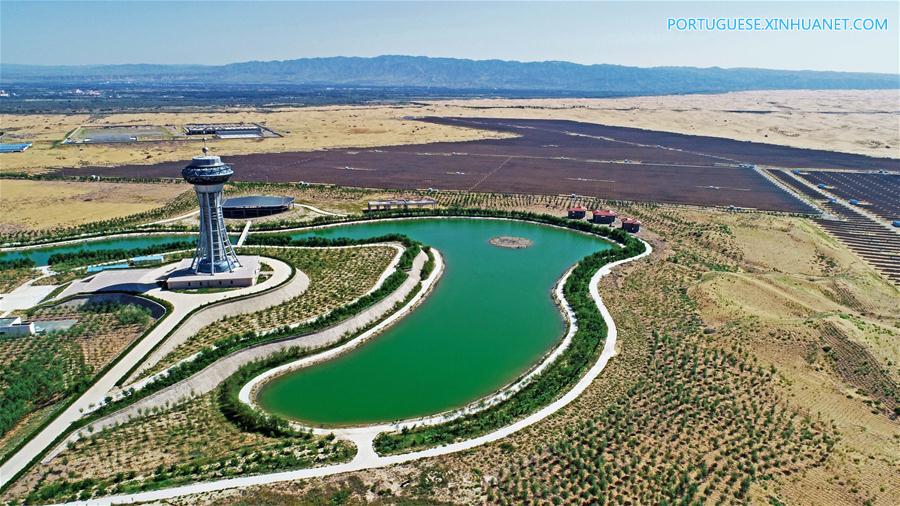 Zhongwei constrói cadeia de energia fotovoltaica para aproveital sol abundante na regi?o