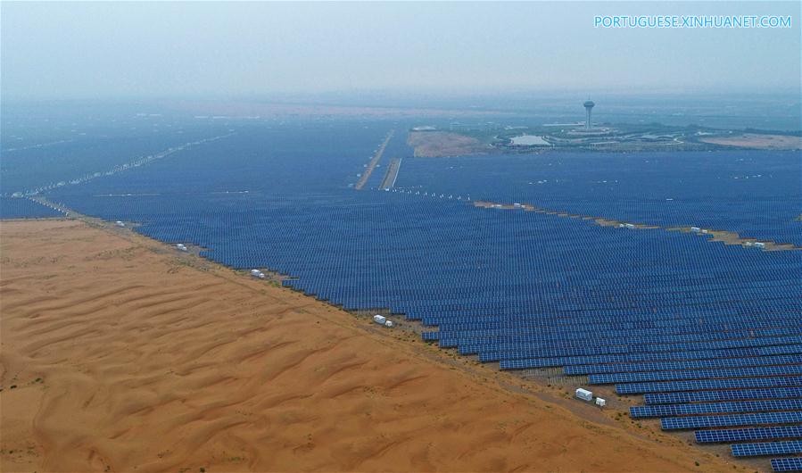 Zhongwei constrói cadeia de energia fotovoltaica para aproveital sol abundante na regi?o