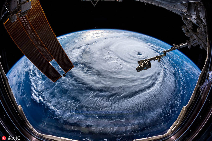 Galeria: Astronauta compartilha fotos do furac?o Florence capturadas do espa?o