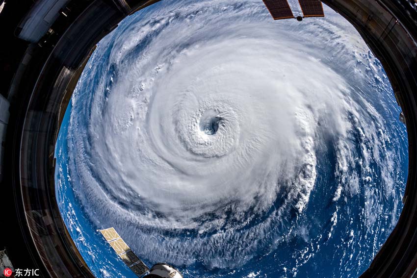 Galeria: Astronauta compartilha fotos do furac?o Florence capturadas do espa?o