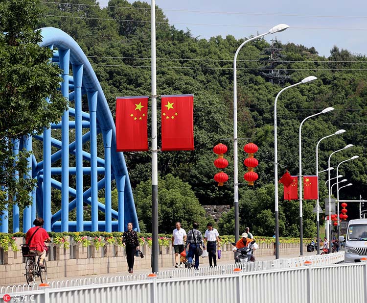 Galeria: Ruas decoradas para celebrar chegada do Dia Nacional