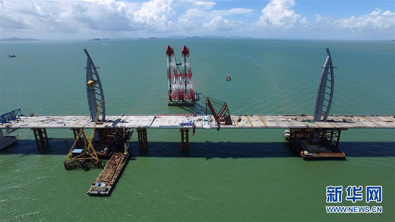 Galeria: Constru??o da ponte Hong Kong-Zhuhai-Macau