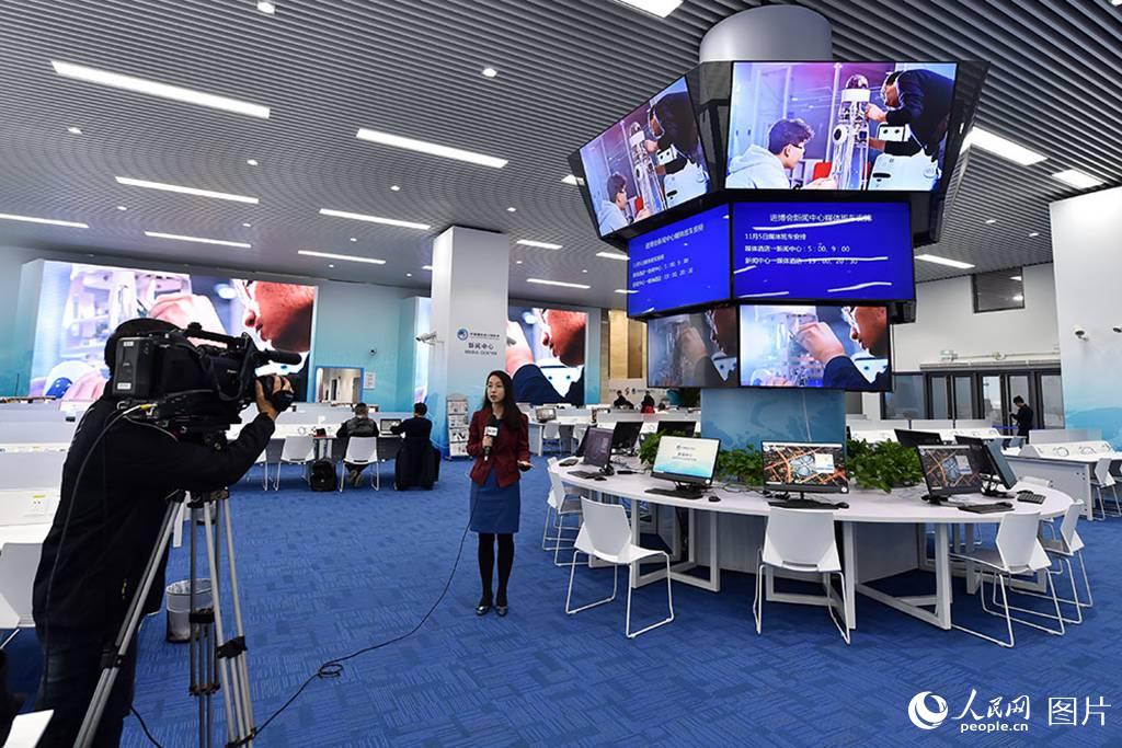 Centro de imprensa da CIIE aberto aos jornalistas