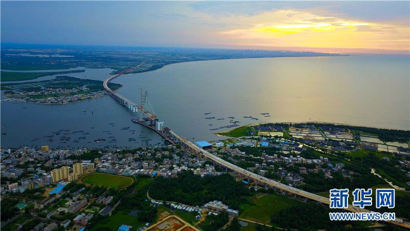 Ponte Puqian em Hainan bate recordes nacionais