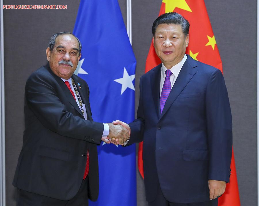 Xi reúne-se com líderes das na??es insulares do Pacífico para maior coopera??o na Iniciativa do Cintur?o e Rota